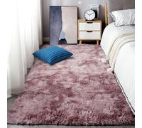 YUGAOYU Rug Shaggy 320 x 390 cm Anti Slip Backing Fluffy Shaggy Rugs Durable for Bedroom Dorm Nursery Kids Room Office Lounge Home Decor, Pink Purple