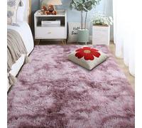 YUGAOYU Tie Dyed Shag 320 x 390 cm Ultra Soft Ultra Soft Floor Carpet Easy to Clean for Bedroom Dorm Nursery Bedside Kids Room Lounge Office, Pink Purple