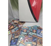 Yugioh 500 Assorted Card Lot with Foil Cards Includes 9-Pocket Trading Card Binder Holds 450 Cards (AssortedColor) - Bulk TCG Collection