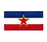 Yugoslavia Pre-War Flag Embroidered Patch Iron-On Baltic National Emblem