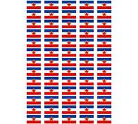 Yugoslavia Star Flag self Adhesive matt Paper Labels/Stickers