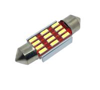 YUGRUPJG 100PCS Festoon 31mm 36mm 39mm 41mm C5W CANBUS NO Error Auto Light 12SMD 4014 LED Car Interior Dome Reading Lamp Mixed(31MM)