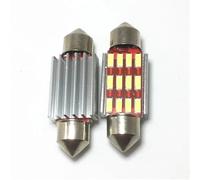 YUGRUPJG 10pcs Car Festoon Lights 31mm 36mm 39mm 41mm Reading Lights Auto Interior Dome Lamp Reading Bulb White C5W C10W 4014 LED(31MM)
