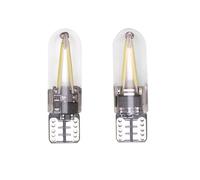 YUGRUPJG 10pcs T10 W5W Car LED Lights Glass COB Filament Interior 194 168 for Car Interior Wedge Clearance Lamp Marker Map Lamp 12V Diode(Red)