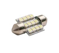 YUGRUPJG 31MM Car Interior Lamps 12 SMD 3528 LED Auto Reading Map Door Dome Festoon Bulbs 12V Automobiles License Plate Lights 1 Pcs(Crystal Blue)