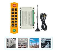 YUGSHNKFC 220v 380v 110v 12v 24v Industrial Remote Controller Switches Hoist Control Lift 1 Transmitter + 1 Receiver