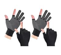YUGSHNKFC 2Pair Outdoor Sports Gloves Half Finger Thin Breathable Nonslip For Cycling Fishing & Sunscreen Outdoor Sports Exercise Half Finger Gloves