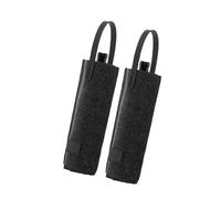 YUGSHNKFC 2PCS Felt Packaging Carry Bags for Holiday Wine, Dark Gray