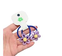 YUGSHNKFC 2Pcs Girls Jelly Flower Hairband Spring Sweet Headband Hair Tie for Elastic Rubber Hair Bands Kids Accessories