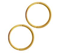 YUGSHNKFC 2pcs Realistic Imitation Rattan Round Grip For Creative Craft Projects And Accessories Fashionable Basket Handle Craft Project Bag Handle