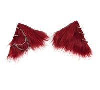 YUGSHNKFC 2x Girls Cat Animal Ears Cosplay Tassels Chains Hairpin Headwear Furry Hair Jewelry Unique Headwear Furry Cat Ears