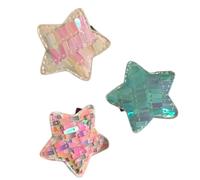 YUGSHNKFC 3pieces Girls Sequins Star/Butterfly Shape Hairpin Duckbill Side Hair Clip for Taking Photo Hairpins for Teenrs
