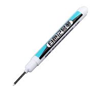 YUGSHNKFC 4 Pieces/Set White Markers Waterproof Paint Pens Permanent Marker Pens Oil-based for Tire Metal Glass