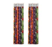 YUGSHNKFC 6 / 12Pcs Funny Halloween Pencils with Erasers, 12 random colors