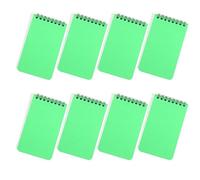 YUGSHNKFC 8Pieces Twin Coil Binding Notepads 80 Sheets Wide Lined Small Notepads Pocket Notebook Writing Pad For Writing 3x4.3Inch Portable Office Notebooks