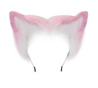 YUGSHNKFC Adult Teens Cosplay Kitten Ear Shape Headband Plush Hair Hoop Makeup Live Broadcast Halloween Party Headpieces