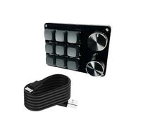 YUGSHNKFC Advanced Programmable Macro Keyboards Mechanical Gaming Keypad,Wire Hot Swappable Switches for Efficient Task Execution