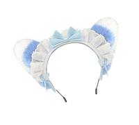 YUGSHNKFC Anime Cosplay Plush Headpiece Elastic Hair Band Animal Ears Design For Themed Event Daily Use Maid Cats Ear Hair Clip
