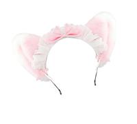YUGSHNKFC Anime Cosplay Plush Headpiece Elastic Hair Band Animal Ears Design For Themed Event Daily Use Maid Cats Ear Hair Clip