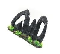 YUGSHNKFC Aquariums Resin Rockery Landscape Decors Life Like Mountain Shelter Cave For Fish And Shrimp Home Office Aquariums Decors