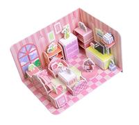 YUGSHNKFC Assembling Craft Set 3D Foldable Architecture Puzzle for Kids Room Decor Early Education Creative Building Toy