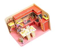 YUGSHNKFC Assembling Craft Set 3D Foldable Architecture Puzzle for Kids Room Decor Early Education Creative Building Toy
