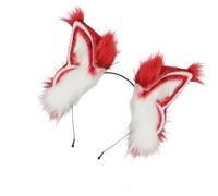 YUGSHNKFC Bendable Metal Structure Plush Devil Ears Headpiece For Cosplay Event Halloween Parties And Festival Celebrations Metal Frame Bendable Cosplays Accessories