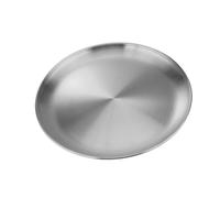 YUGSHNKFC Brushed Stainless Steel Platters, Dishwasher Safe 20cm, C A