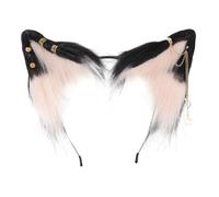 YUGSHNKFC Cartoon Foxes Cat Ear Shape Hair Hoop with Alloy Earring Decor Hair Holder Cosplay Party Headwear for Teenagers Adult