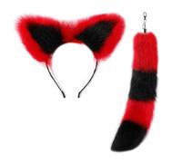 YUGSHNKFC Cat Ears Headband and Tail Pendant for Cosplay Lover Stylish Bag and Backpack Decoration Fashionable Accessories
