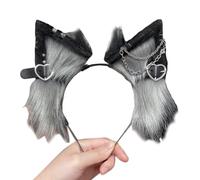 YUGSHNKFC Cosplay Cat Ear Hairband with Alloy Earring Woman Teens Headband for Movie Enthusiasts Anime Theme Gatherings Hairband