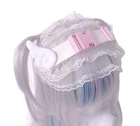 YUGSHNKFC Cosplay Girl Lace Headwear Accessory Ribbon Headband Lace Flower Headwear Hair Accessory Girl Gifts