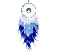 YUGSHNKFC Crystal Stone Tree Woven Dreamcatchers Wall Art Beads Feathered Tassels Wall Hanging Ornament for Home Decors Woven Hanging Dreamcatchers