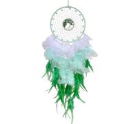 YUGSHNKFC Crystal Stone Tree Woven Dreamcatchers Wall Art Beads Feathered Tassels Wall Hanging Ornament for Home Decors Woven Hanging Dreamcatchers