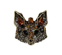 YUGSHNKFC Cuteness Animal Foxes Head Brooch Handmade Animal Pin Unique Foxes Brooch Alloy Texture for Fashion Accessories and