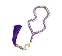 YUGSHNKFC Elegant 33 Bead Glass Prayer Beads Handmade Muslims Accessory Jewelry For Or Religious Ceremonies Glass Tasbih