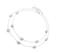 YUGSHNKFC Elegant Statement Necklace Adornment Versatile Long Necklace With Irregular Bead Stylish Neckchain Accessory