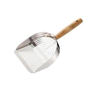 YUGSHNKFC Ergonomic Stainless Steel Pet Waste Shovel Litter Scoops Smooth Surfaced For Quick Cleaning And Odor Control Ergonomic Pet Litter Shovel