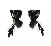 YUGSHNKFC Ethnic Ear Hairhoop for Women Roleplay Anime Maid Headband Party Hairhoop 2000s Girl Halloween Costume Headpieces