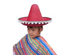 YUGSHNKFC Fashion Mexicans Hat Sombrero Party Hats Halloween Costume Straw Hat Kindergarten Stage Performances Props Wedding School Game Activity