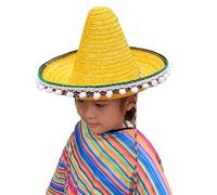 YUGSHNKFC Fashion Mexicans Hat Sombrero Party Hats Halloween Costume Straw Hat Kindergarten Stage Performances Props Wedding School Game Activity