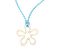 YUGSHNKFC Fashion Resin Flower Pendant Necklace Sweet Cool Clavicle Chain Simple Choker Necklace Jewelry Colorful Cord Neck Chain