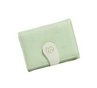 YUGSHNKFC Fashion Wallet Small Compact Women Short PU Leather Trifold Wallets Credit Card Holder Simple Clutches Purse Ladies Purse Money Bag