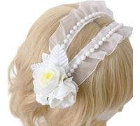 YUGSHNKFC Fashionable Lace Flower Hairpieces Headpieces Handmade Headbands Soft and Comfortable Hairband for Various Occasion