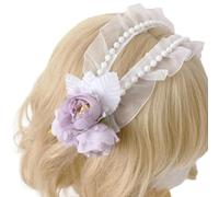 YUGSHNKFC Fashionable Lace Flower Hairpieces Headpieces Handmade Headbands Soft and Comfortable Hairband for Various Occasion