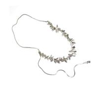 YUGSHNKFC Fashionable Wheat Sequins Tassels Necklace Metal Steel Clavicle Chain With Versatile Wear Option For Girls Office Wear Necklace