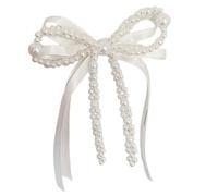 YUGSHNKFC Fashionable White Pearls Butterfly Hairpin Elegant Hair Accessory Hairpieces Unique Headwear For Weddings And Daily Wear