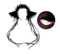 YUGSHNKFC Flashing Ear Hairhoop for Women Roleplay Animes Maid Headband Party Hairhoop Girl Halloween Costume Headpieces