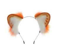 YUGSHNKFC Foxes Cat Long Furs Ears Headband Headwear Wolf Animal Furry Ears Hair Hoop Anime Ear Headband Halloween Cosplay Costume