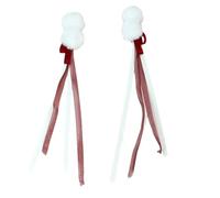 YUGSHNKFC Furry Bow Hair Clip Lovely Pompoms Bow for Kids Hairpin Sweet Girls Bow Hairpin Accessories for Women